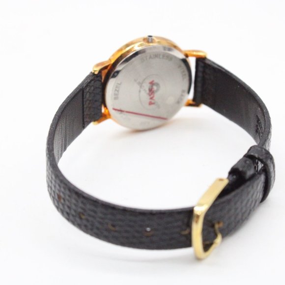 Vintage J.B Champion Watch Womens Gold Tone Stainless Steel Classic Leather Band - Picture 7 of 9